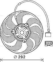 Ava Quality Cooling VN7533 - Ventola, Raffreddamento motore www.autoricambit.com