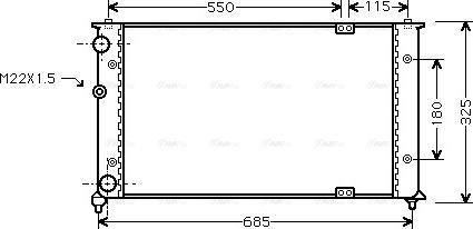 Ava Quality Cooling VNA2192 - Radiatore, Raffreddamento motore www.autoricambit.com