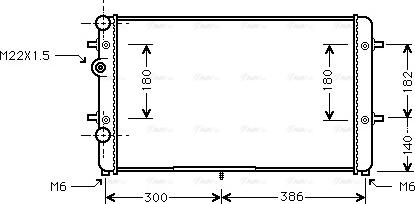 Ava Quality Cooling VNA2179 - Radiatore, Raffreddamento motore www.autoricambit.com