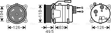 Ava Quality Cooling VNAK303 - Compressore, Climatizzatore www.autoricambit.com