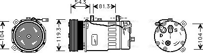 Ava Quality Cooling VNAK280 - Compressore, Climatizzatore www.autoricambit.com