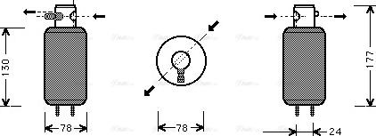 Ava Quality Cooling VND165 - Essiccatore, Climatizzatore www.autoricambit.com