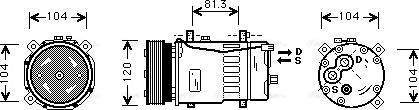 Ava Quality Cooling VNK049 - Compressore, Climatizzatore www.autoricambit.com