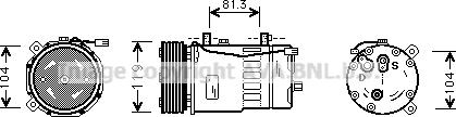 Ava Quality Cooling VNK046 - Compressore, Climatizzatore www.autoricambit.com