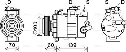 Ava Quality Cooling VNK356 - Compressore, Climatizzatore www.autoricambit.com