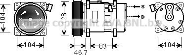 Ava Quality Cooling VNK309 - Compressore, Climatizzatore www.autoricambit.com