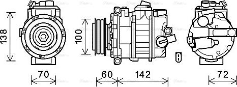 Ava Quality Cooling VNK386 - Compressore, Climatizzatore www.autoricambit.com