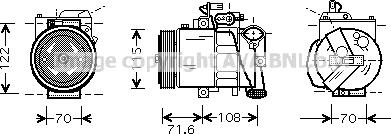 Ava Quality Cooling VNK257 - Compressore, Climatizzatore www.autoricambit.com