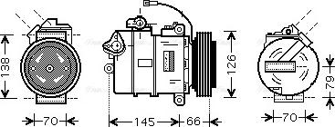 Ava Quality Cooling VNK261 - Compressore, Climatizzatore www.autoricambit.com