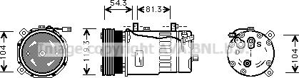 Ava Quality Cooling VNK280 - Compressore, Climatizzatore www.autoricambit.com