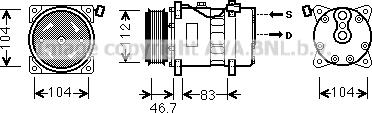 Ava Quality Cooling VNK288 - Compressore, Climatizzatore www.autoricambit.com