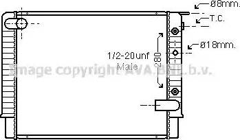 Ava Quality Cooling VO 2049 - Radiatore, Raffreddamento motore www.autoricambit.com