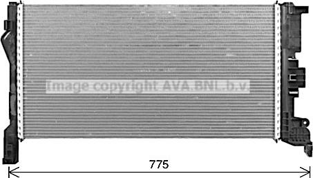 Ava Quality Cooling VO2307 - Radiatore, Raffreddamento motore www.autoricambit.com