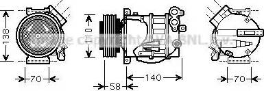 Ava Quality Cooling VO K144 - Compressore, Climatizzatore www.autoricambit.com