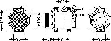 Ava Quality Cooling VOAK188 - Compressore, Climatizzatore www.autoricambit.com