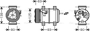 Ava Quality Cooling VOAK120 - Compressore, Climatizzatore www.autoricambit.com