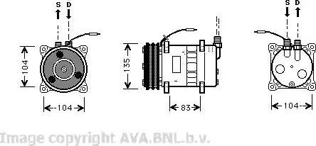 Ava Quality Cooling VO K052 - Compressore, Climatizzatore www.autoricambit.com