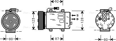 Ava Quality Cooling VO K029 - Compressore, Climatizzatore www.autoricambit.com