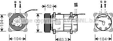 Ava Quality Cooling VOK122 - Compressore, Climatizzatore www.autoricambit.com