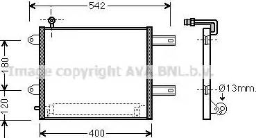 Ava Quality Cooling VW5177D - Condensatore, Climatizzatore www.autoricambit.com