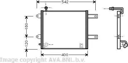 Ava Quality Cooling VW 5177 - Condensatore, Climatizzatore www.autoricambit.com