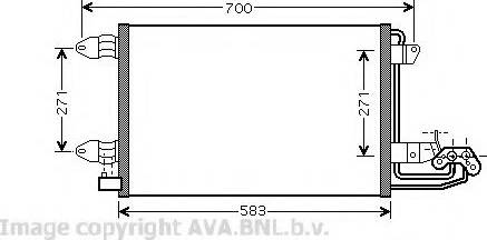 Ava Quality Cooling VW 5209 - Condensatore, Climatizzatore www.autoricambit.com