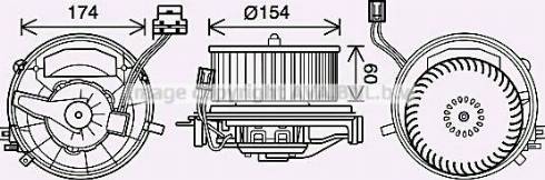 Ava Quality Cooling VW8399 - Elettromotore, Ventilatore abitacolo www.autoricambit.com