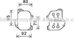 Ava Quality Cooling VW3393 - Radiatore olio, Olio motore www.autoricambit.com