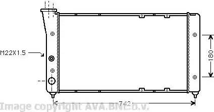 Ava Quality Cooling VW 2091 - Radiatore, Raffreddamento motore www.autoricambit.com