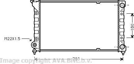 Ava Quality Cooling VW 2066 - Radiatore, Raffreddamento motore www.autoricambit.com