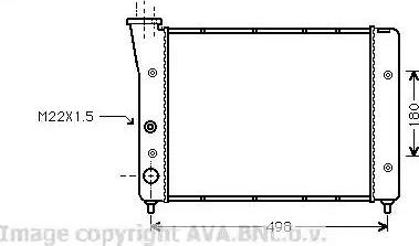 Ava Quality Cooling VW 2083 - Radiatore, Raffreddamento motore www.autoricambit.com