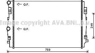 Ava Quality Cooling VW2344 - Radiatore, Raffreddamento motore www.autoricambit.com