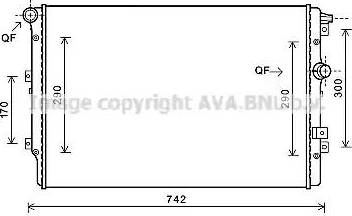 Ava Quality Cooling VW2362 - Radiatore, Raffreddamento motore www.autoricambit.com