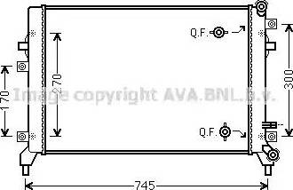 Ava Quality Cooling VW 2295 - Radiatore, Raffreddamento motore www.autoricambit.com