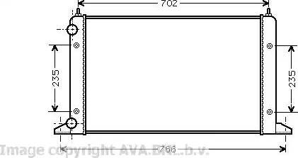 Ava Quality Cooling VWA2133 - Radiatore, Raffreddamento motore www.autoricambit.com