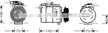 Ava Quality Cooling VWAK087 - Compressore, Climatizzatore www.autoricambit.com