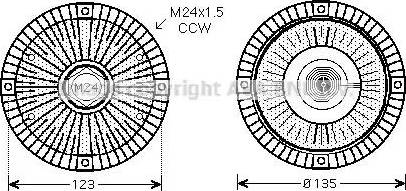 Ava Quality Cooling VW C274 - Giunto di collegamento, Ventilatore radiatore www.autoricambit.com