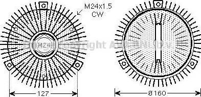 Ava Quality Cooling VW C275 - Giunto di collegamento, Ventilatore radiatore www.autoricambit.com