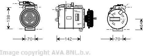 Ava Quality Cooling VWK087 - Compressore, Climatizzatore www.autoricambit.com