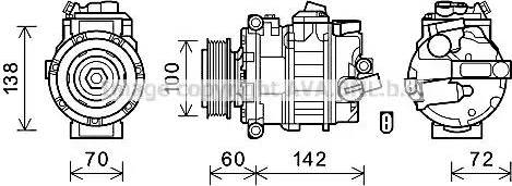 Ava Quality Cooling VWK386 - Compressore, Climatizzatore www.autoricambit.com