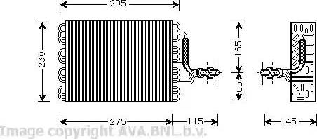 Ava Quality Cooling VW V171 - Evaporatore, Climatizzatore www.autoricambit.com