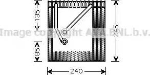 Ava Quality Cooling VW V242 - Evaporatore, Climatizzatore www.autoricambit.com