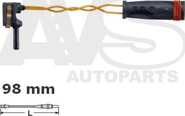 AVS Autoparts 341125 - Contatto segnalazione, Usura past. freno/mat. d'attrito www.autoricambit.com