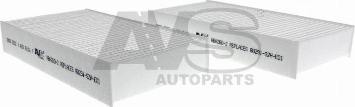 AVS Autoparts HBA260-2 - Filtro, Aria abitacolo www.autoricambit.com