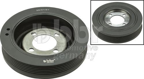 BBR Automotive 001-10-29690 - Puleggia cinghia, Albero a gomiti www.autoricambit.com