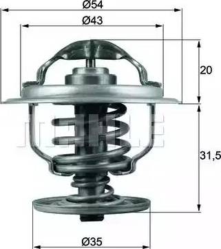 Behr TX 109 87D - Termostato, Refrigerante www.autoricambit.com