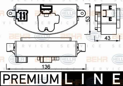 BEHR HELLA Service 5HL 351 332-471 - Regolatore, Ventitlatore abitacolo www.autoricambit.com