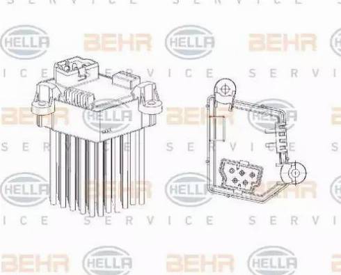 BEHR HELLA Service 5HL 351 321-191 - Regolatore, Ventitlatore abitacolo www.autoricambit.com