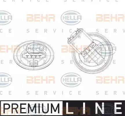 BEHR HELLA Service 5HL 351 321-301 - Regolatore, Ventitlatore abitacolo www.autoricambit.com