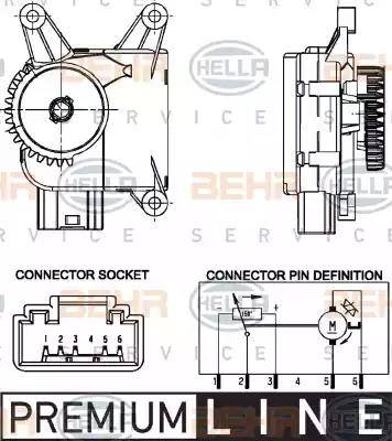 BEHR HELLA Service 6NW 351 344-021 - Regolatore, Valvola miscelazione www.autoricambit.com